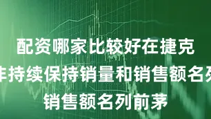 配资哪家比较好在捷克、南非持续保持销量和销售额名列前茅